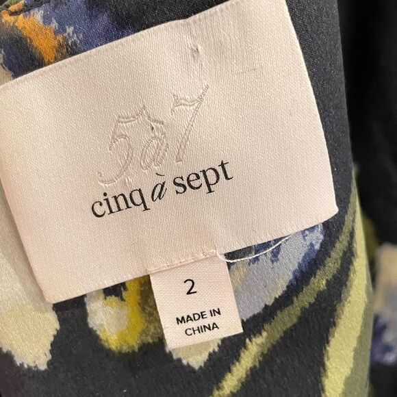 EUC Cinq a Sept Leena Midi Dress Sz. 2 - Picture 5 of 8